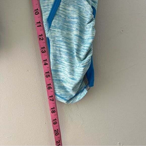 Lululemon Run Crops Marled Teal - Picture 3 of 6